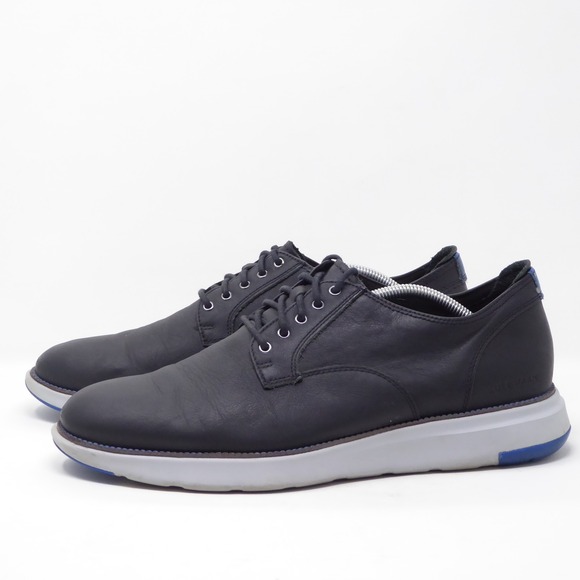 Cole Haan Mens Grand Atlantic Black Leather Oxford Dress Shoes C33742 Size 12M - Picture 4 of 9